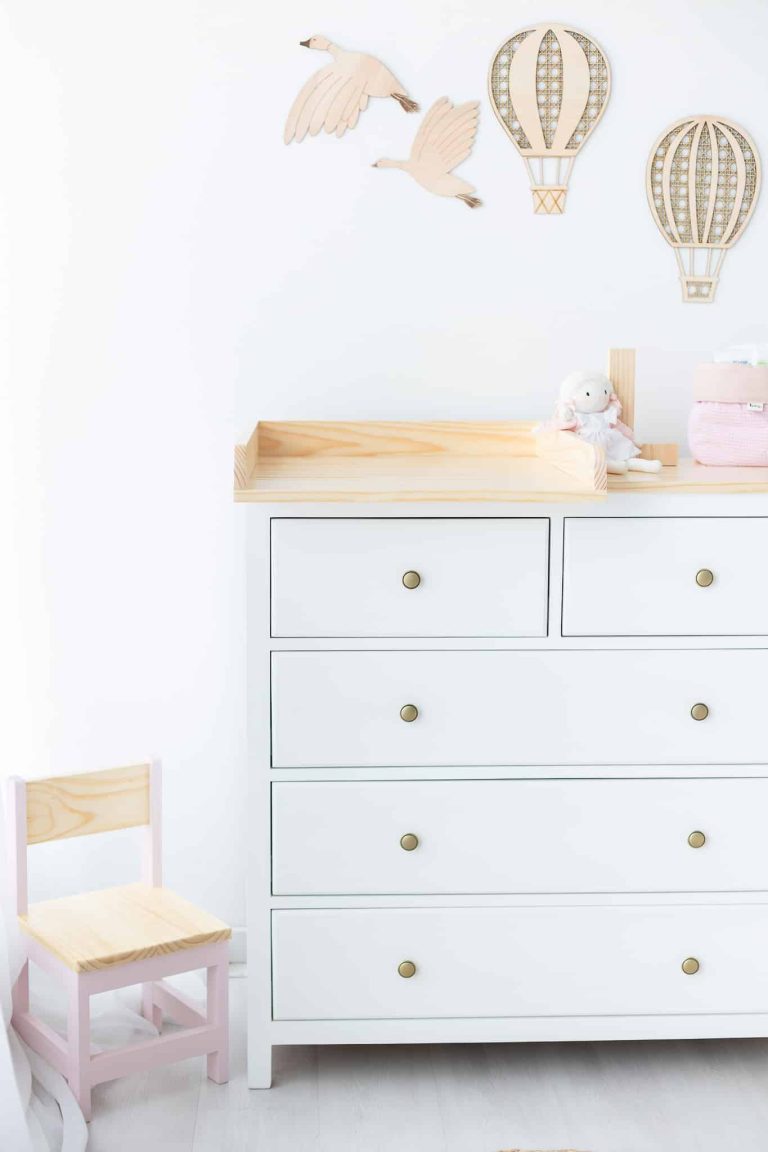 Cómoda Mudador Mila + Accesorio Mudador de Madera | Diseño 2 en 1