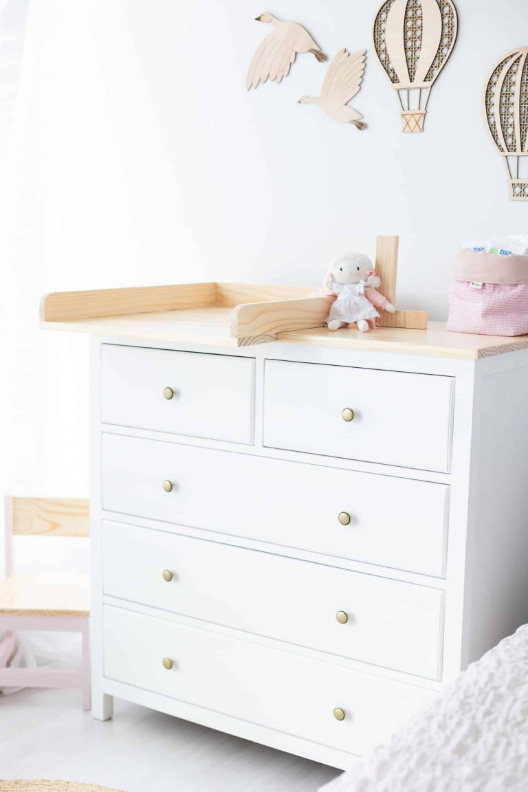 Cómoda Mudador Mila + Accesorio Mudador de Madera | Diseño 2 en 1
