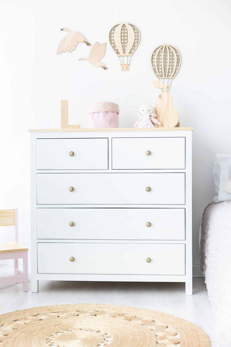 Cómoda Mudador Mila + Accesorio Mudador de Madera | Diseño 2 en 1