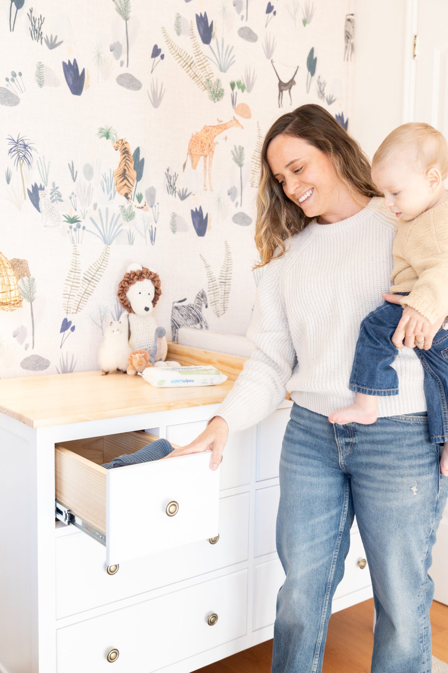 Cómoda Mudador Alaí + Accesorio de Madera